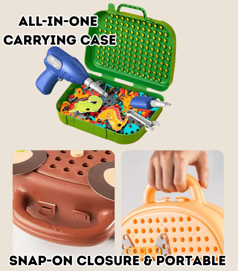 Montessori DIY Little Engineer Wooden Tool Box Set
