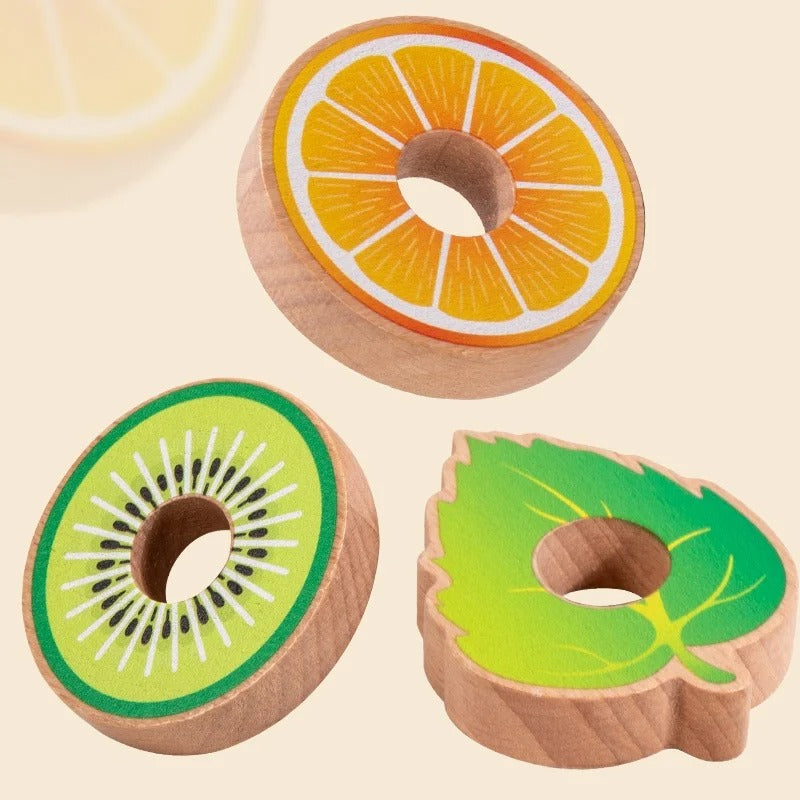 Wooden Threading Toy Set