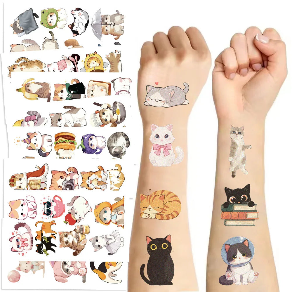 Dinosaur Stickers for Kids – 10 Pack Waterproof Body Art