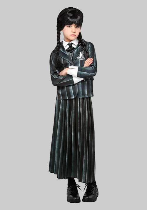 Kids Addams Academy Cosplay Costume Set