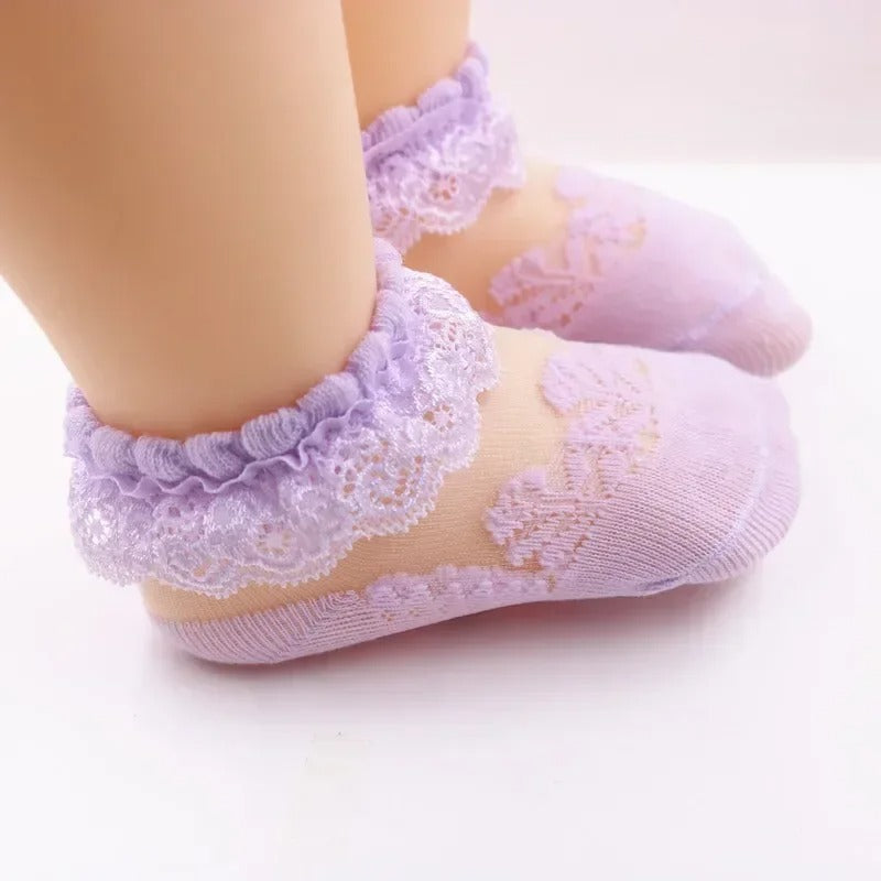 Baby Lace Socks for Crawling and First Steps