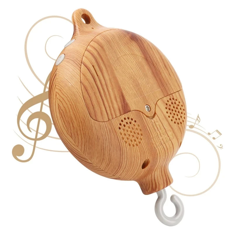 Wooden Hanging Musical Baby Crib Rattle Soothing Toy