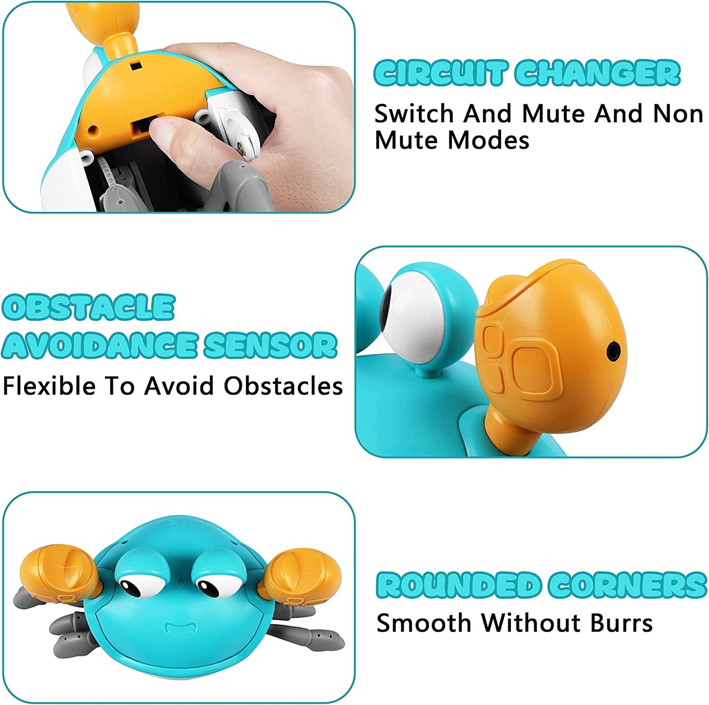 Interactive Dancing, Walking, Crawling Crab Toy