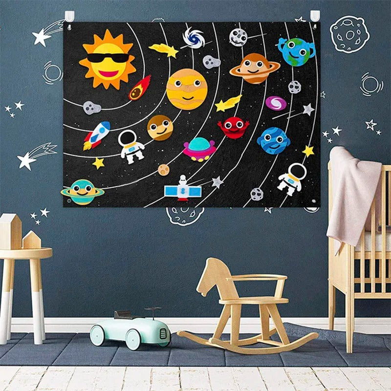 Felt Activity Board for Early Learning and Sensory Play