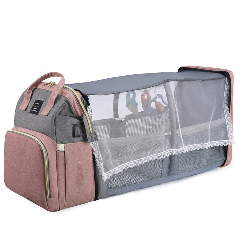 3-in-1 Baby Crib Travel Backpack