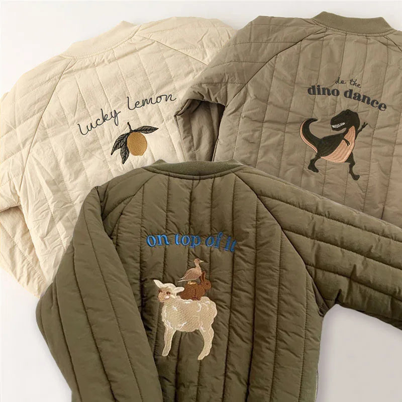 Embroidered Cotton Winter Jacket