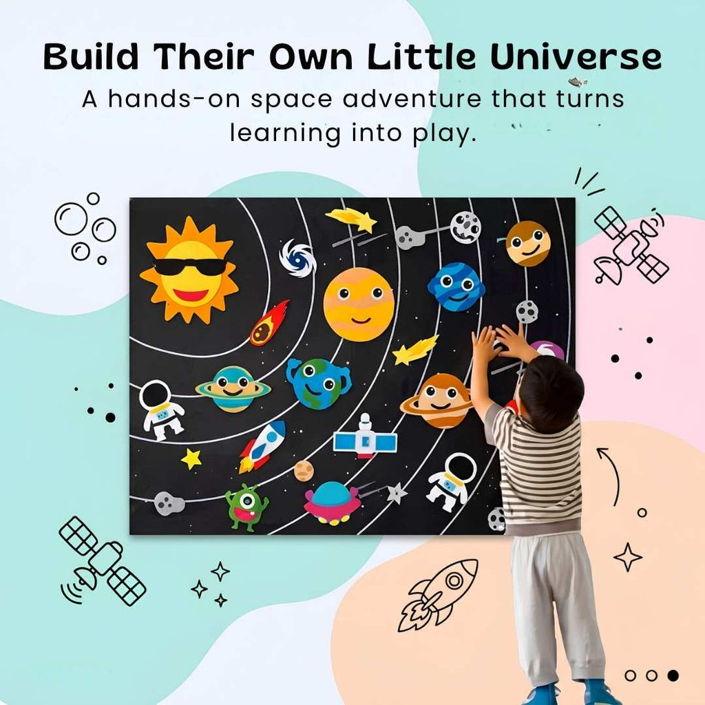 Felt Activity Board for Early Learning and Sensory Play