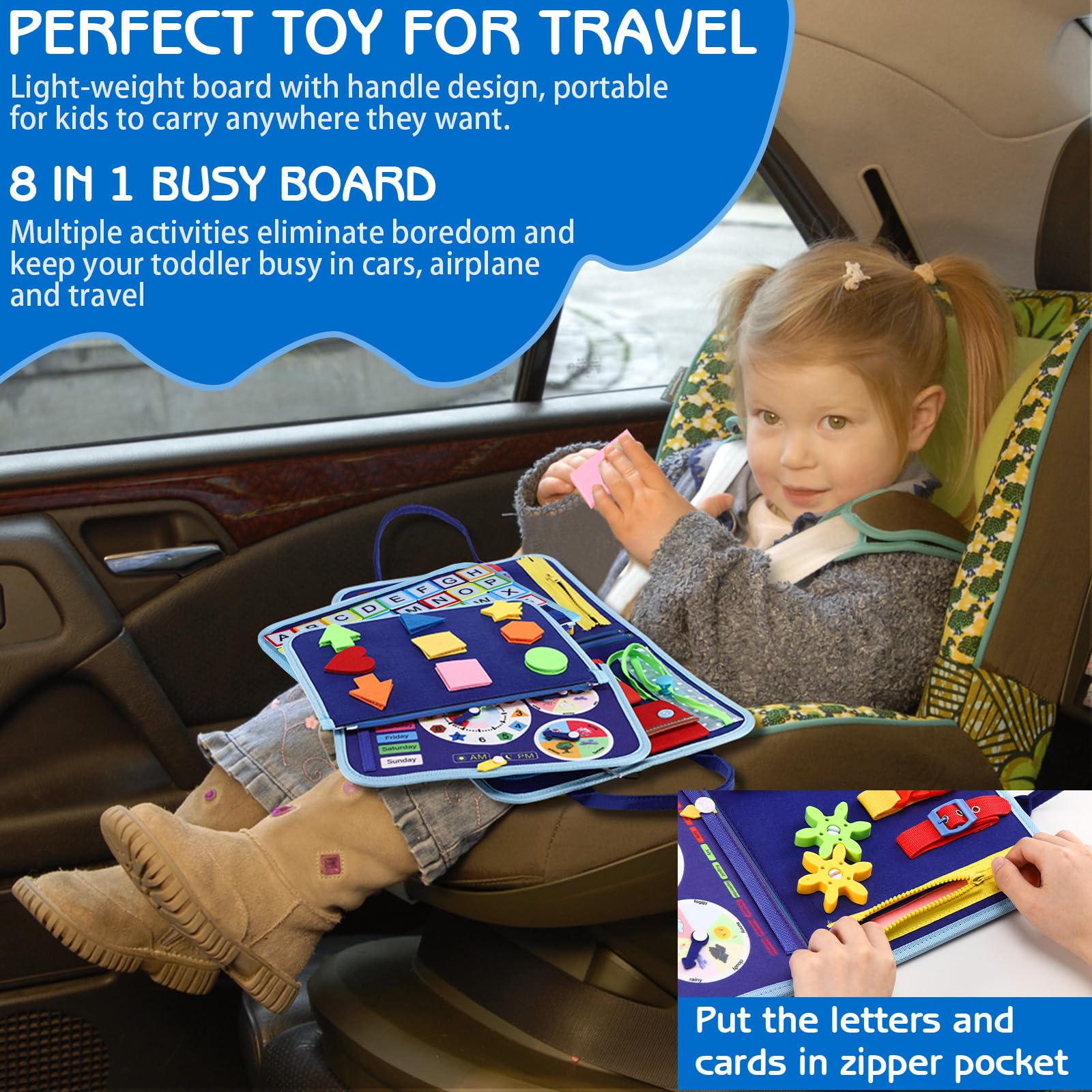 Montessori Busy Board for Kids