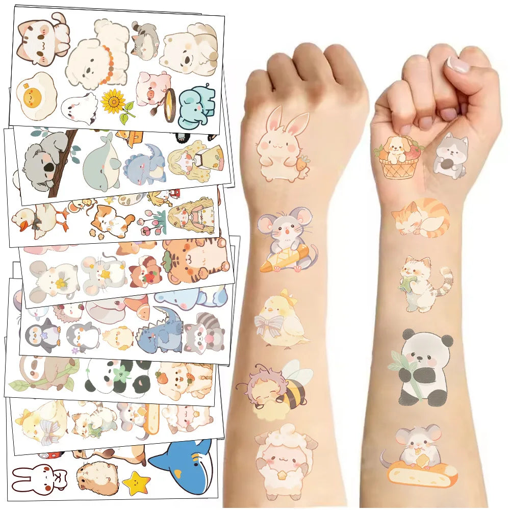 Dinosaur Stickers for Kids – 10 Pack Waterproof Body Art