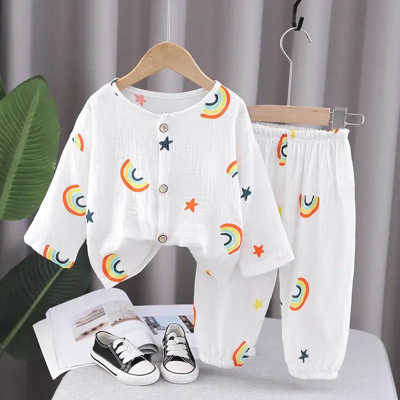 Mini Fashion™ - Airy material - Linen clothing set