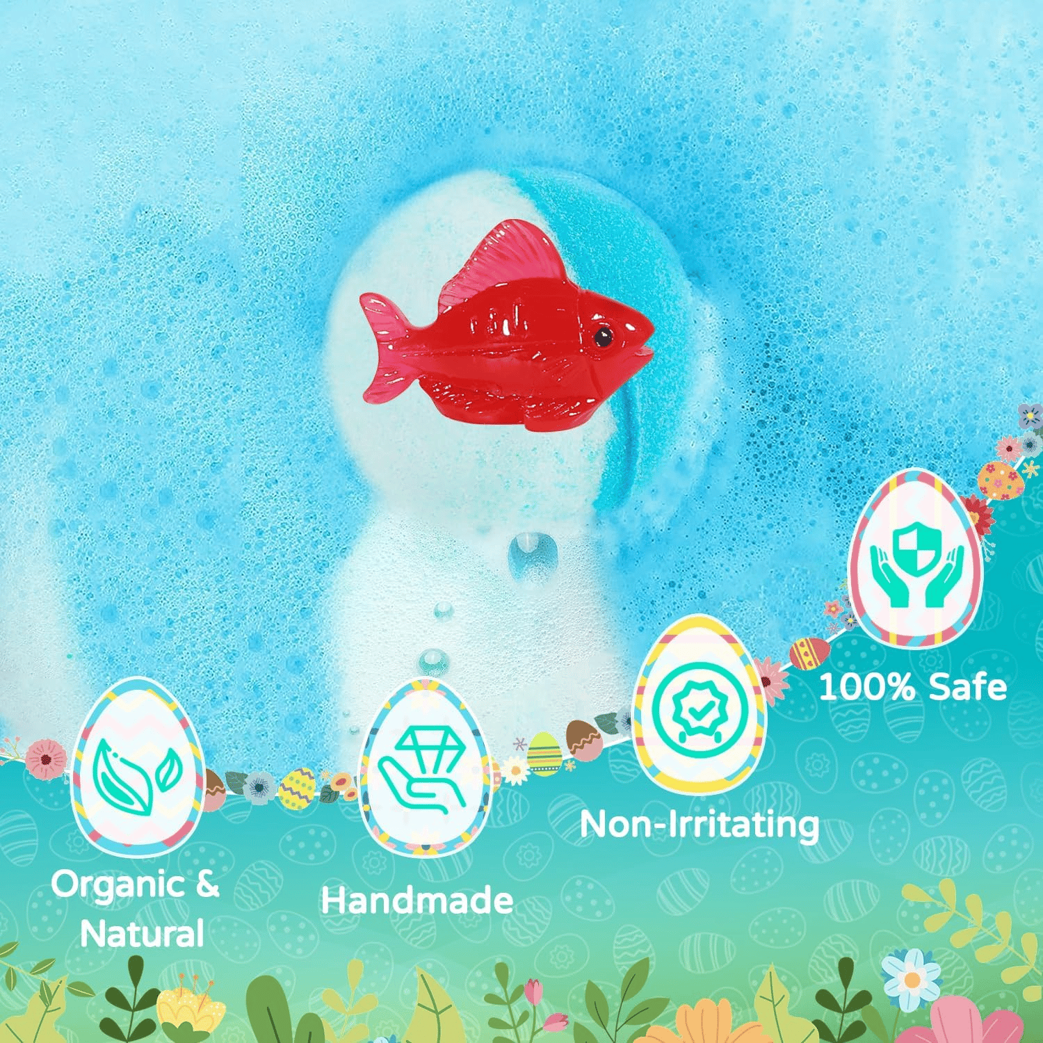 24-Pieces Surprise Bath Bombs for Kids Aged 3+ with Hidden Animal Toys