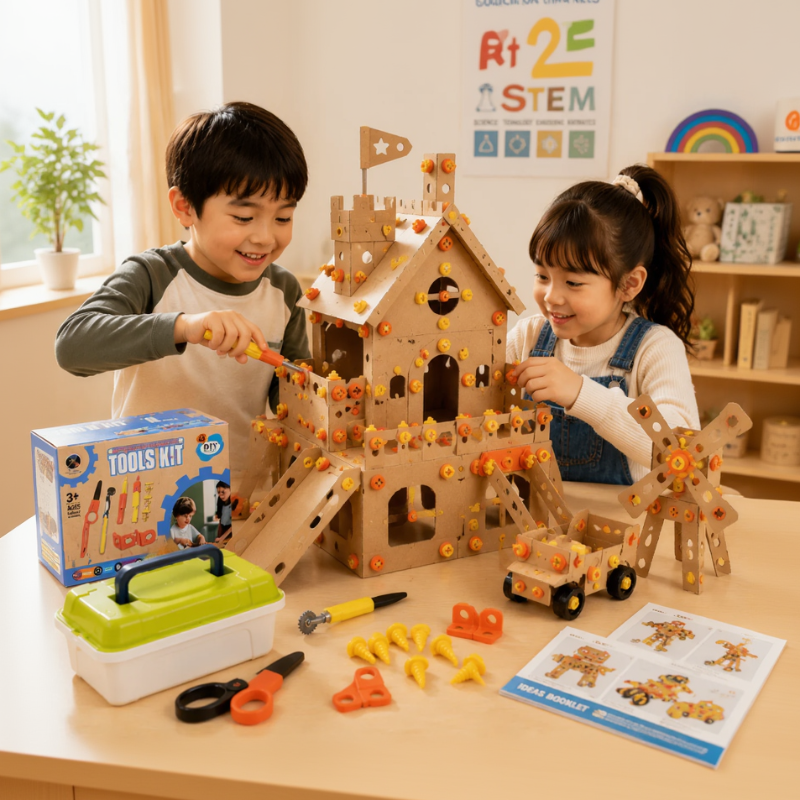 Ultimate Kids Cardboard Builder Tool Set