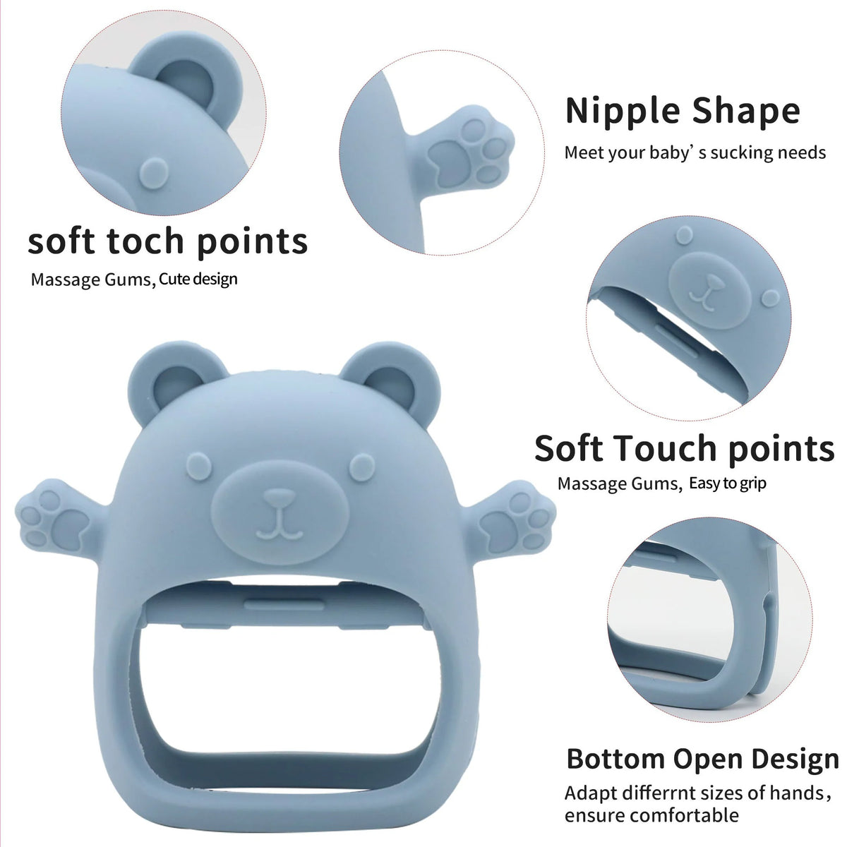 Silicone Baby Teether Toy for Toddlers