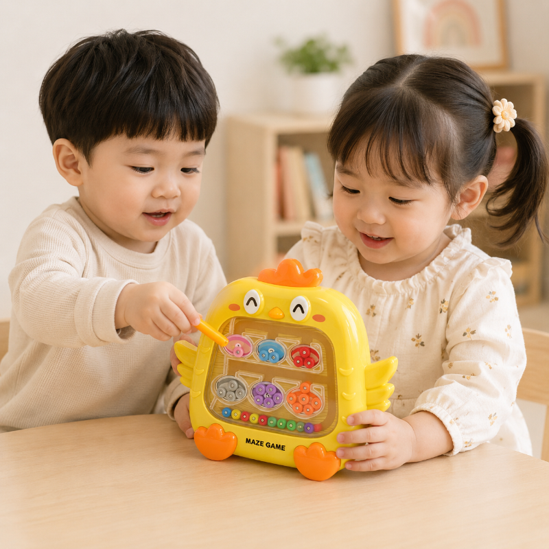 Magnetic Colour Number Maze Travel Game for Kids