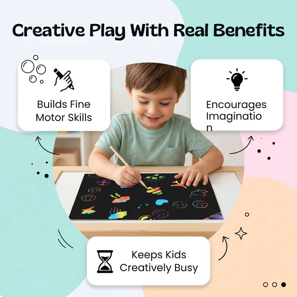RainbowReveal Scratch Art Kit