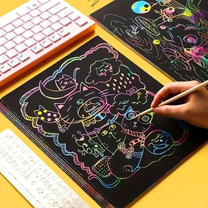 RainbowReveal Scratch Art Kit