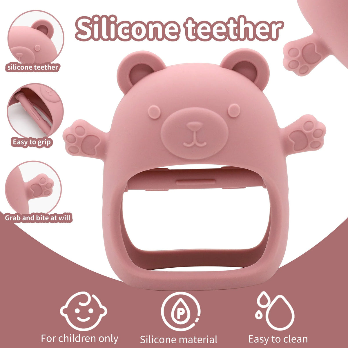 Silicone Baby Teether Toy for Toddlers