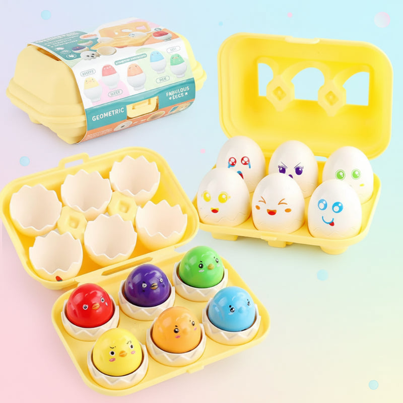 Montessori 3D Egg Sorting Puzzle Game for Kids
