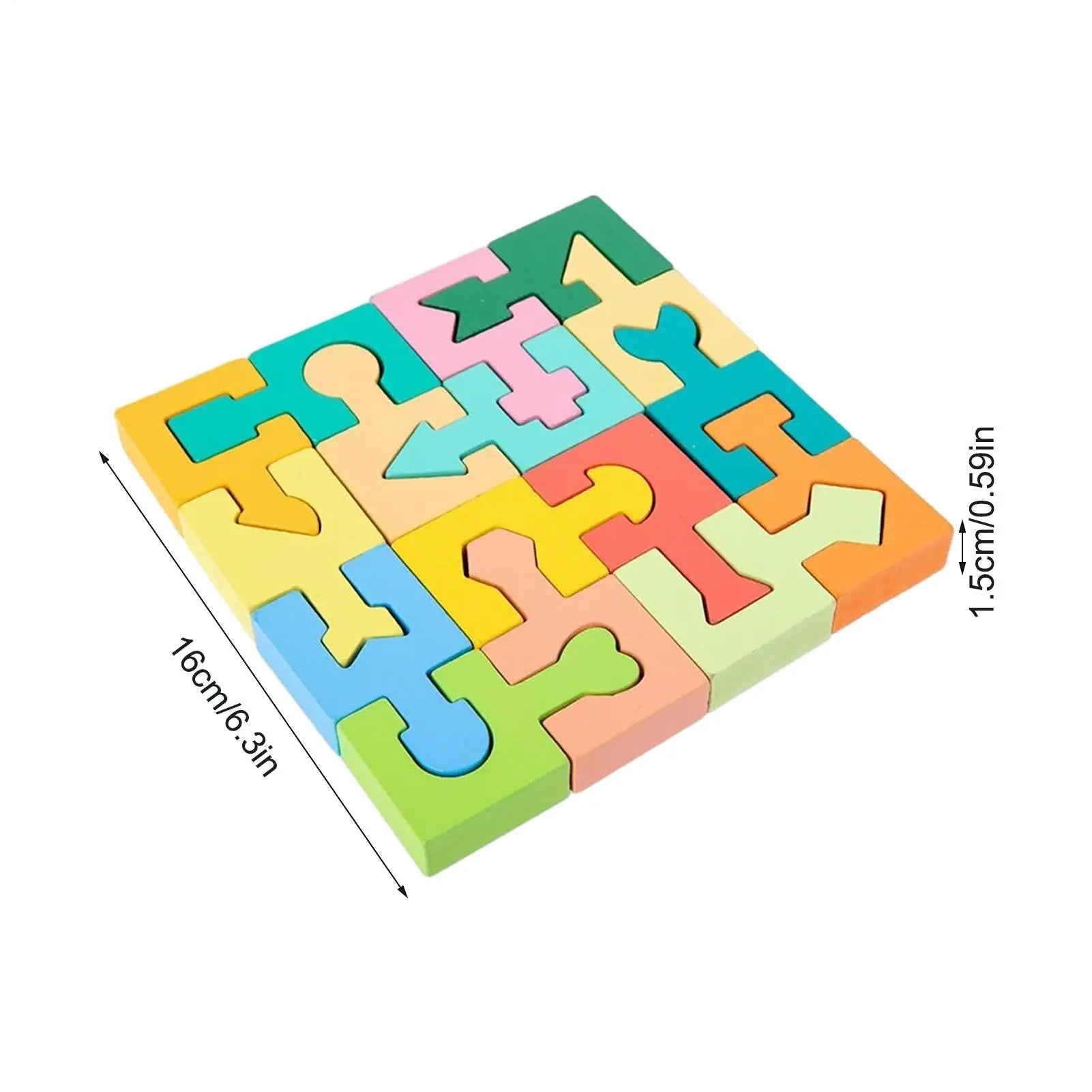 Educational Wooden Montessori Puzzle for Kids Development
