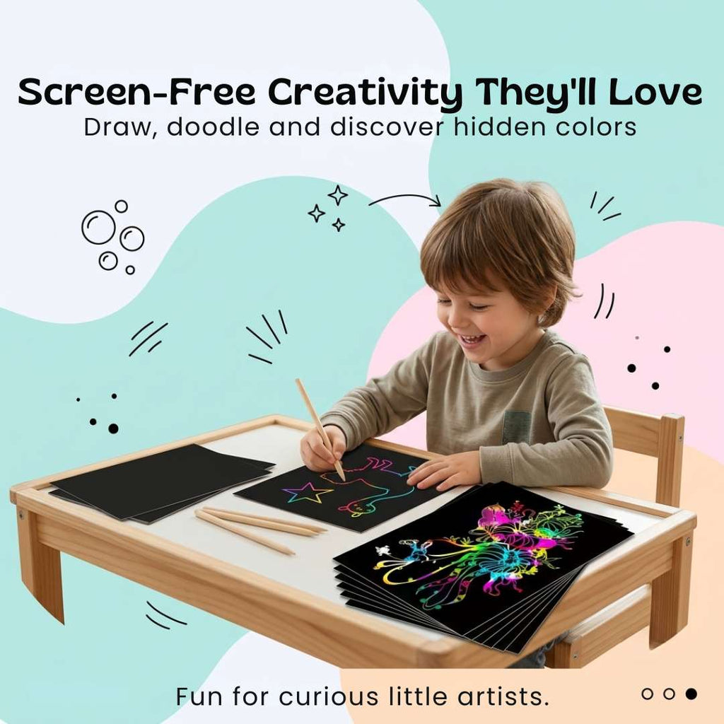 RainbowReveal Scratch Art Kit