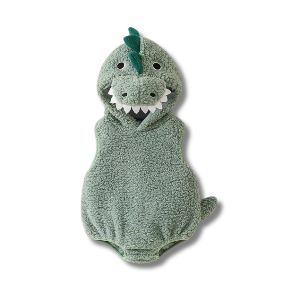 Sleeveless Dinosaur Print Romper For Babies Toddlers Soft Breathable Comfort