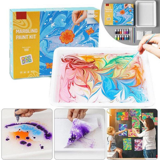 Water Marbling Paint Set™ - Colorful Water-Based Artwork - Paint Set