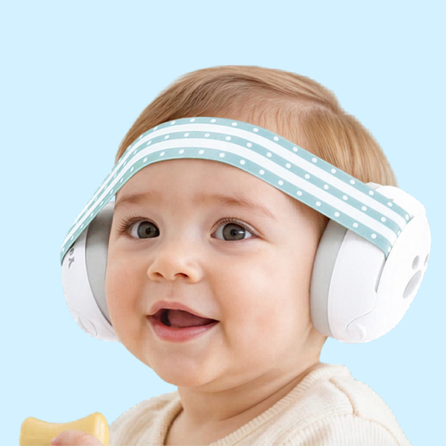 25dB Noise Reduction Baby Travel Earmuffs for Infants Foldable Compact