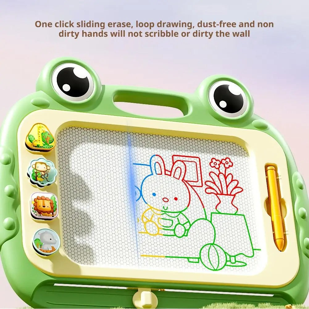 Magnetic Drawing Board for Kids With Pen and Stamps