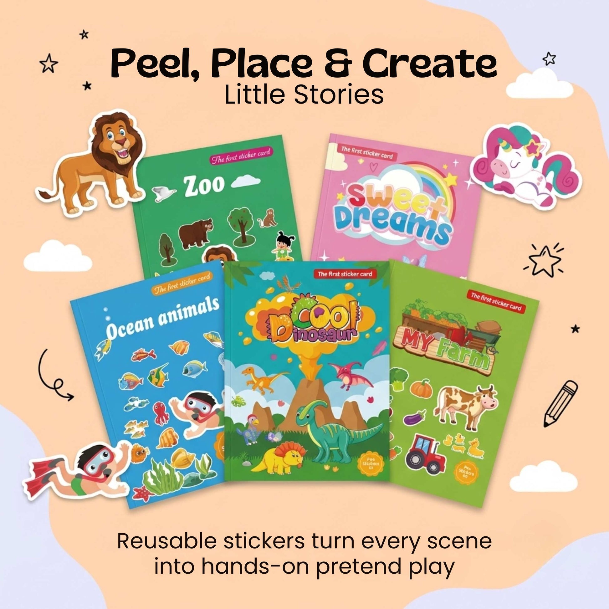 Reusable MiniScene Sticker Book