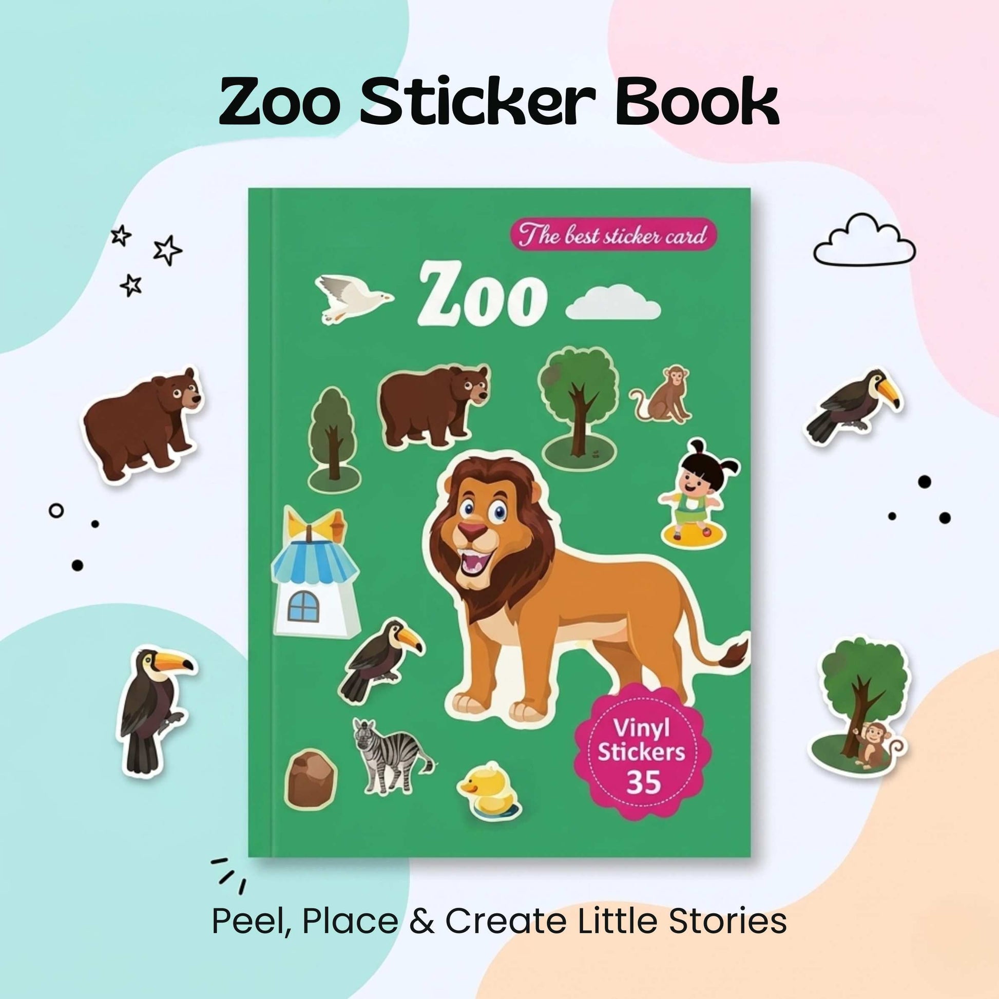 Reusable MiniScene Sticker Book