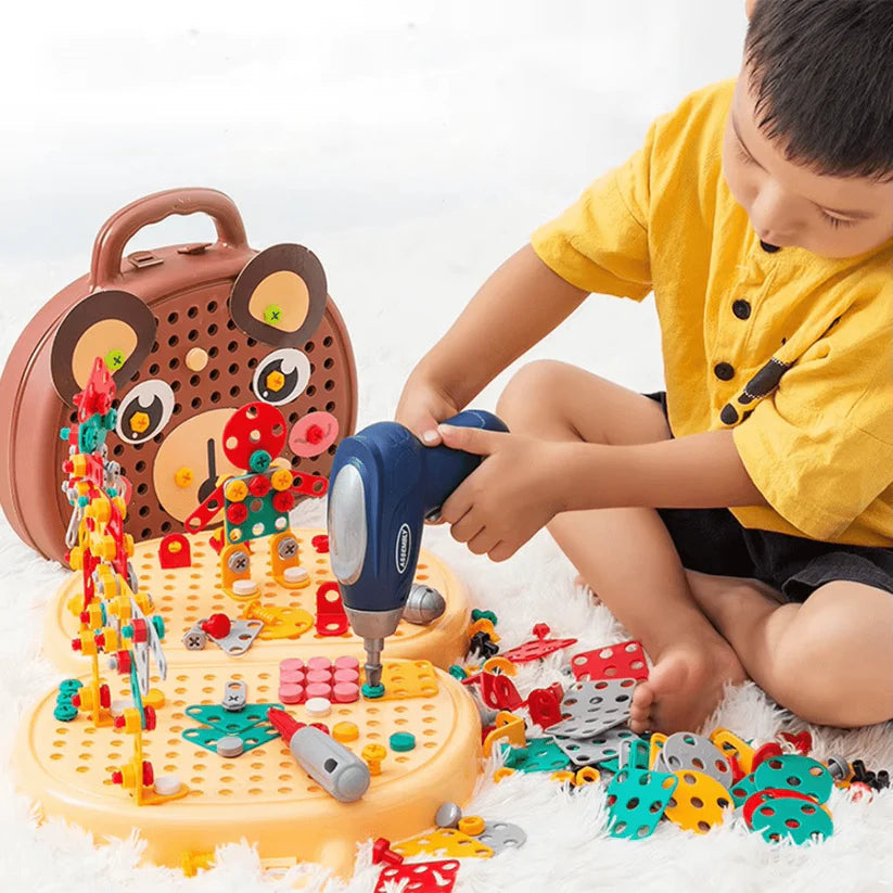 Montessori DIY Little Engineer Wooden Tool Box Set