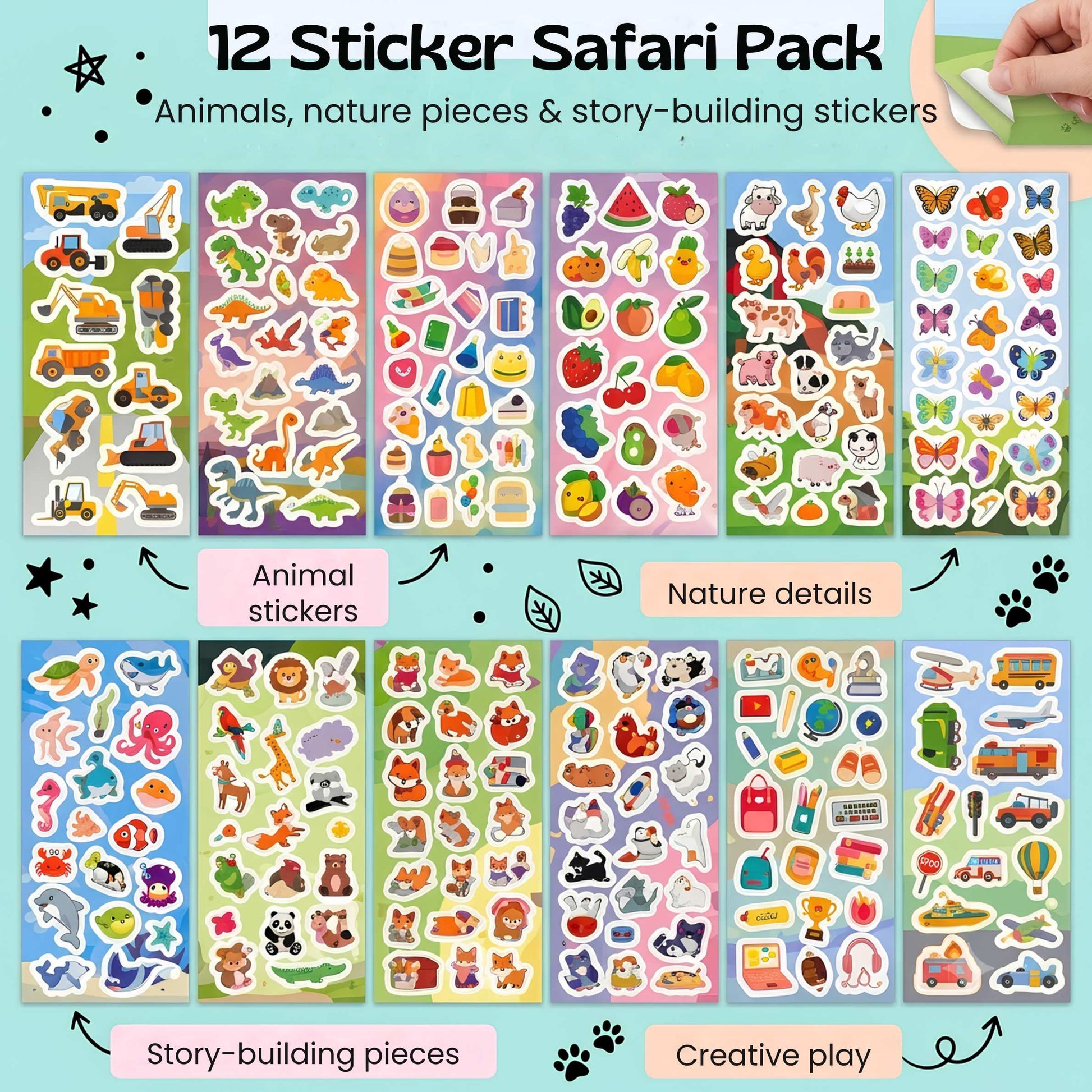 Adventure Sticker Book for Kids