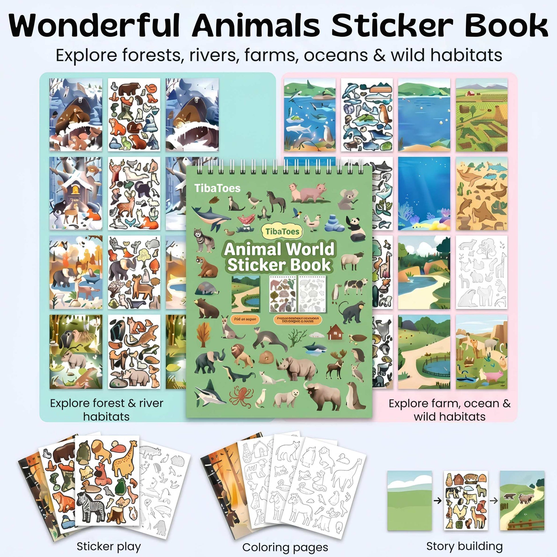 Adventure Sticker Book for Kids