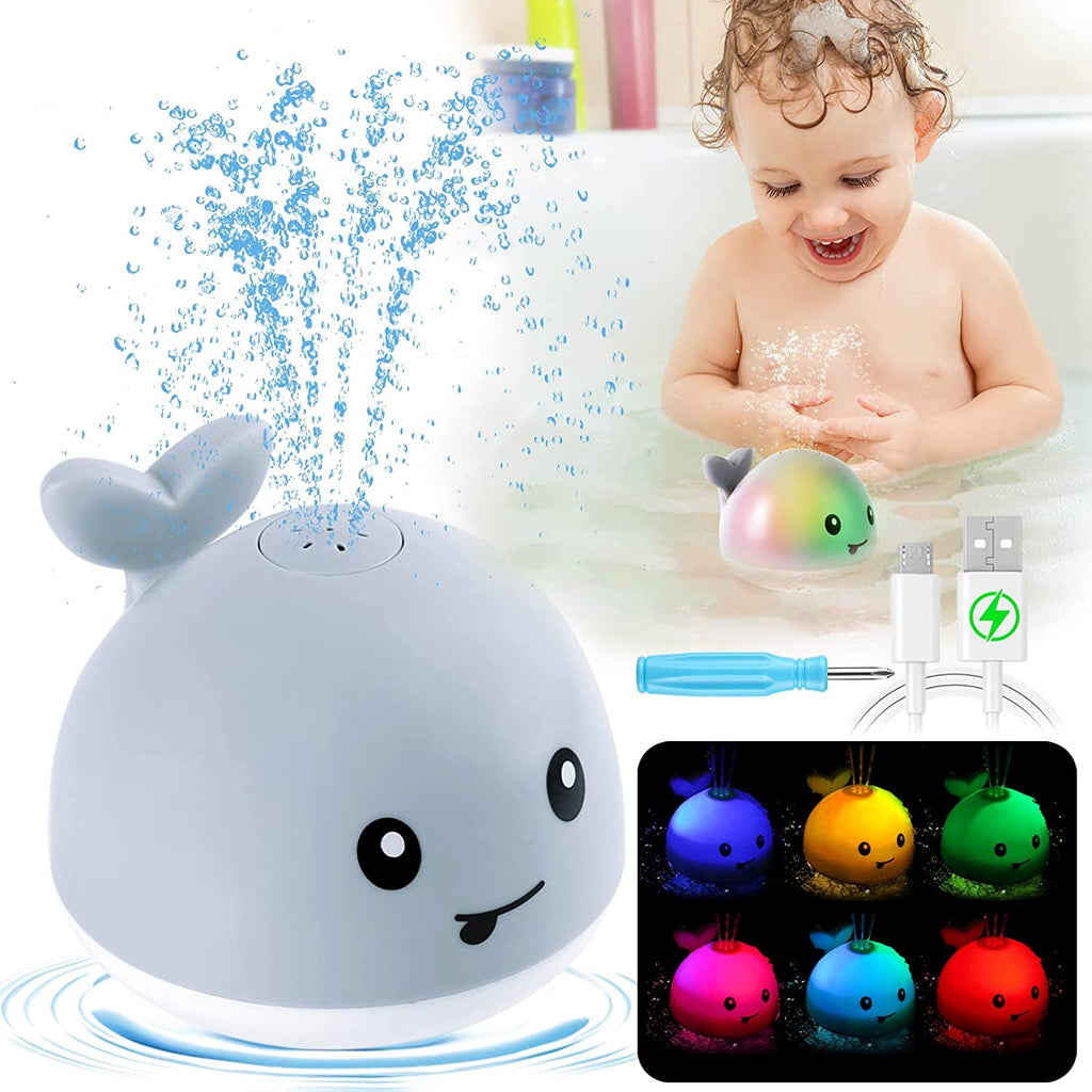Baby Bath Light Up Whale Sprinkler