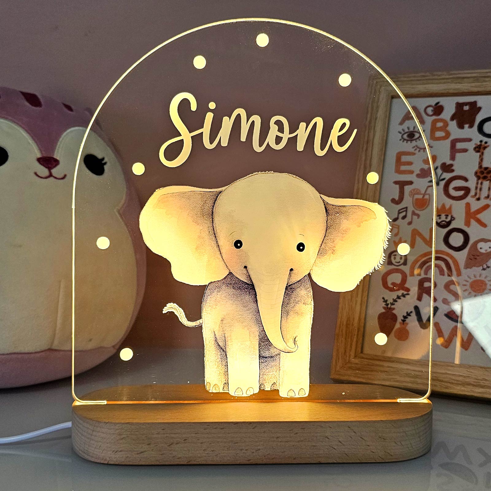 Personalized Cute Animal LED Night Light