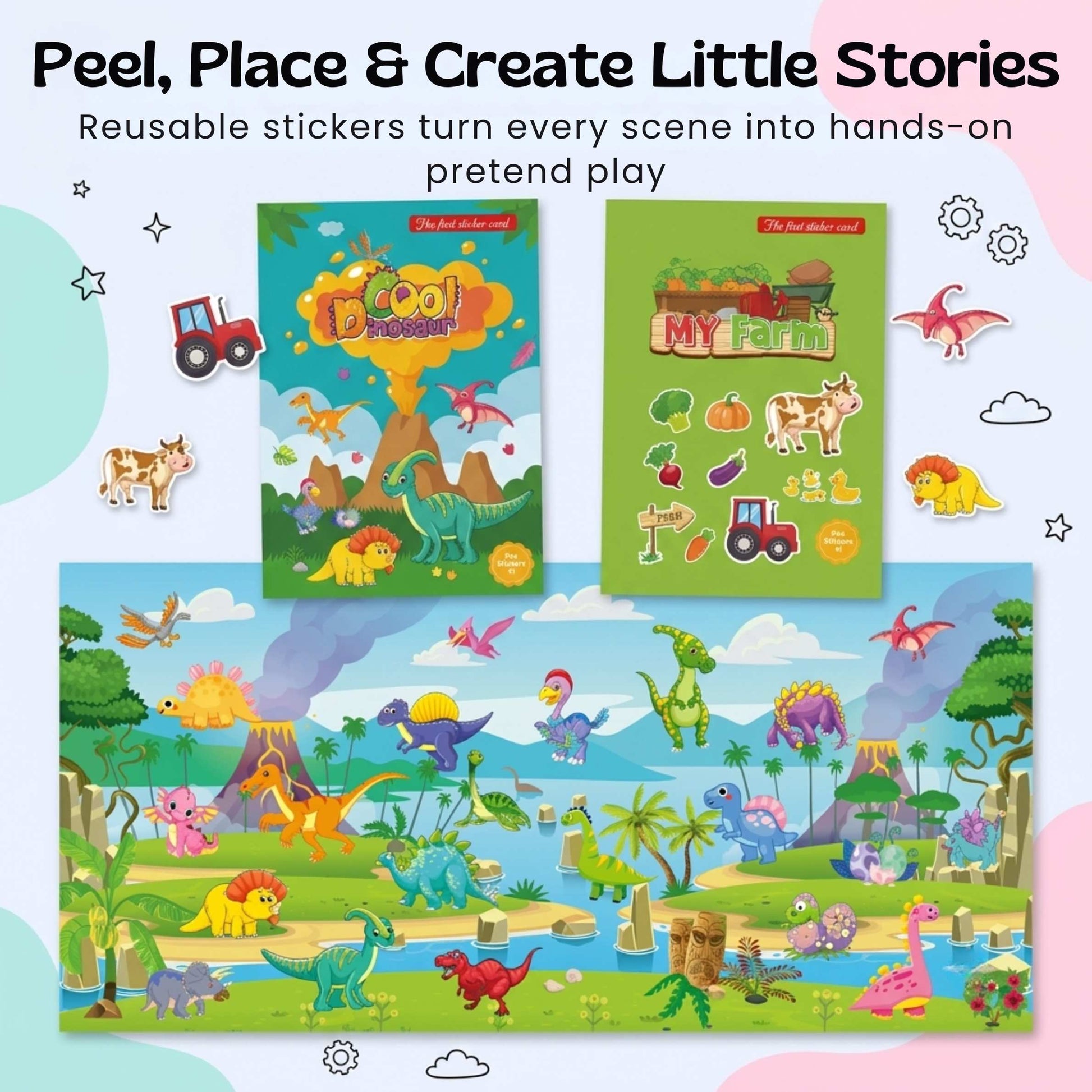 Reusable MiniScene Sticker Book