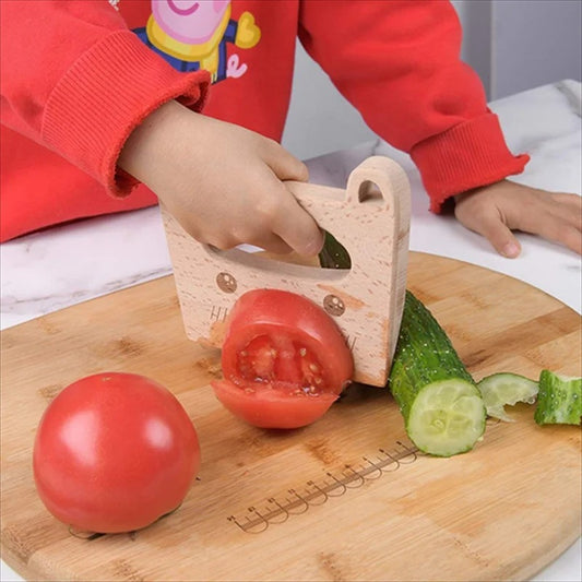 Safe Montessori Wooden Knife for Kids