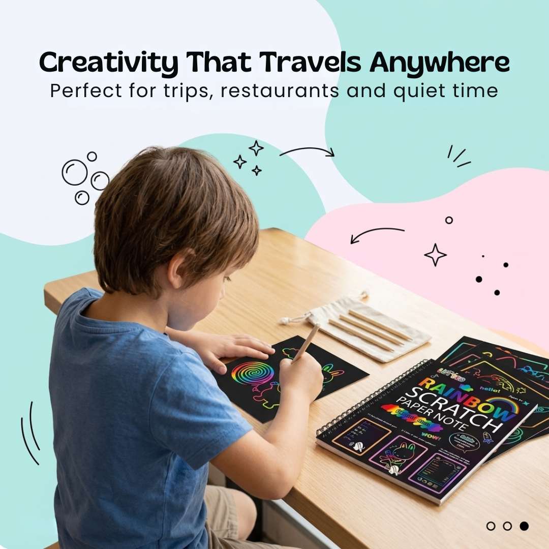 RainbowReveal Scratch Art Kit
