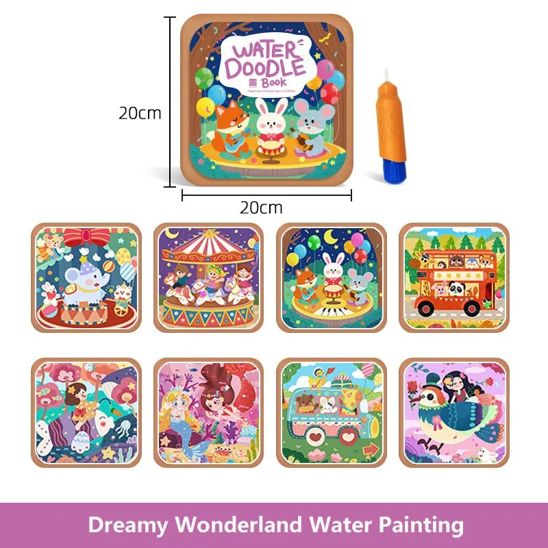 Reusable Water Drawing Book for Mess-Free Colouring
