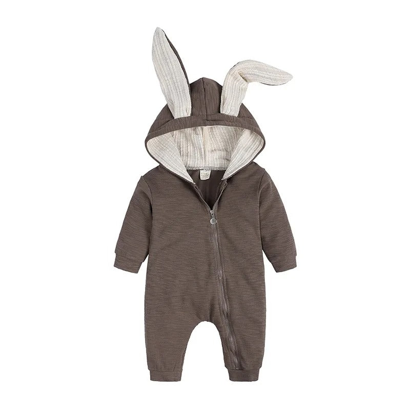 Hooded Bunny Baby Onesie