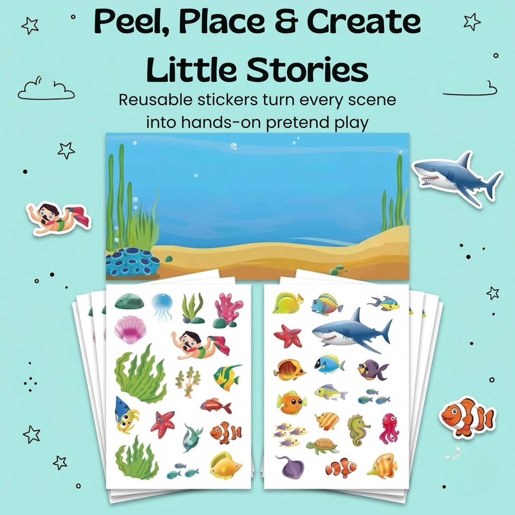 Reusable MiniScene Sticker Book