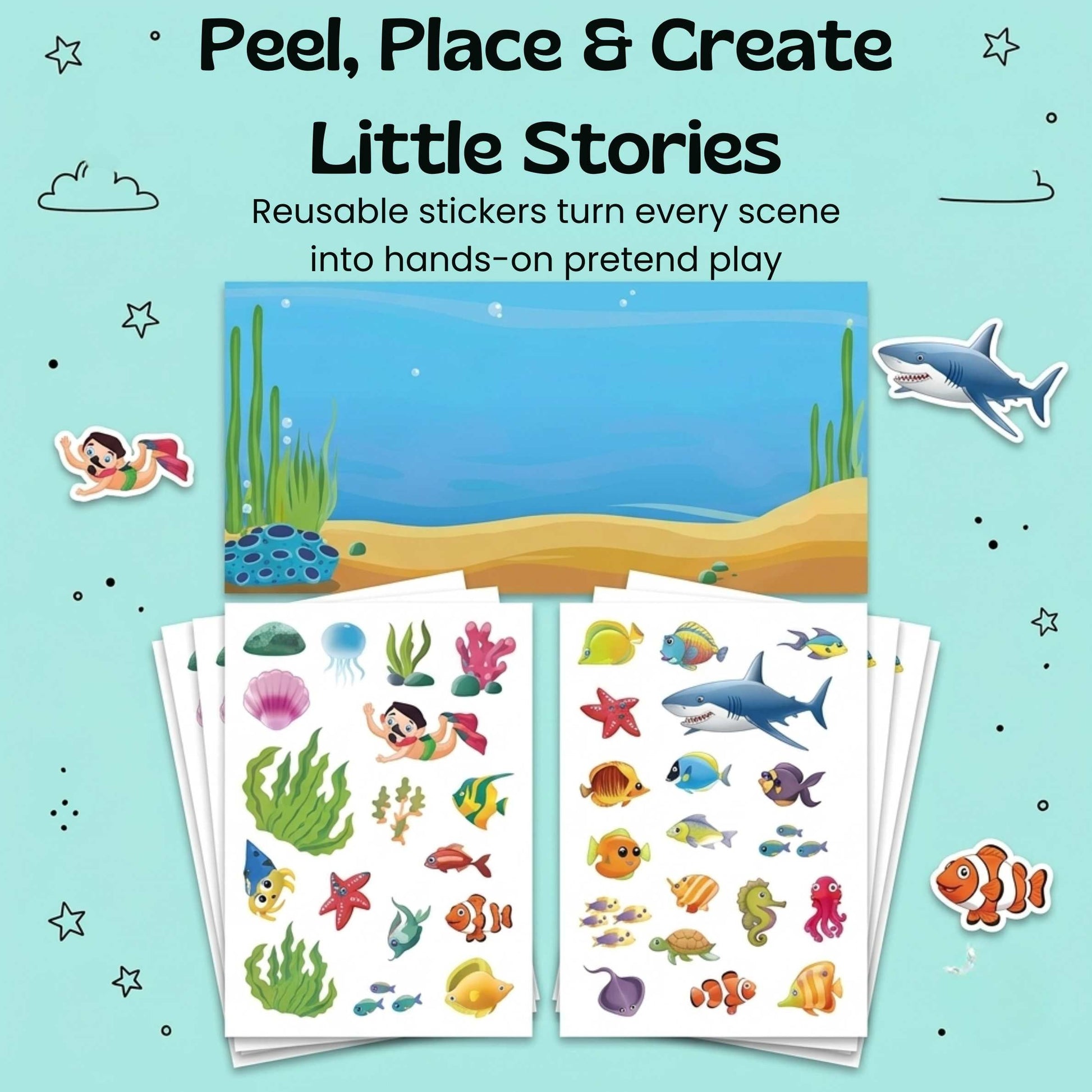 Reusable MiniScene Sticker Book