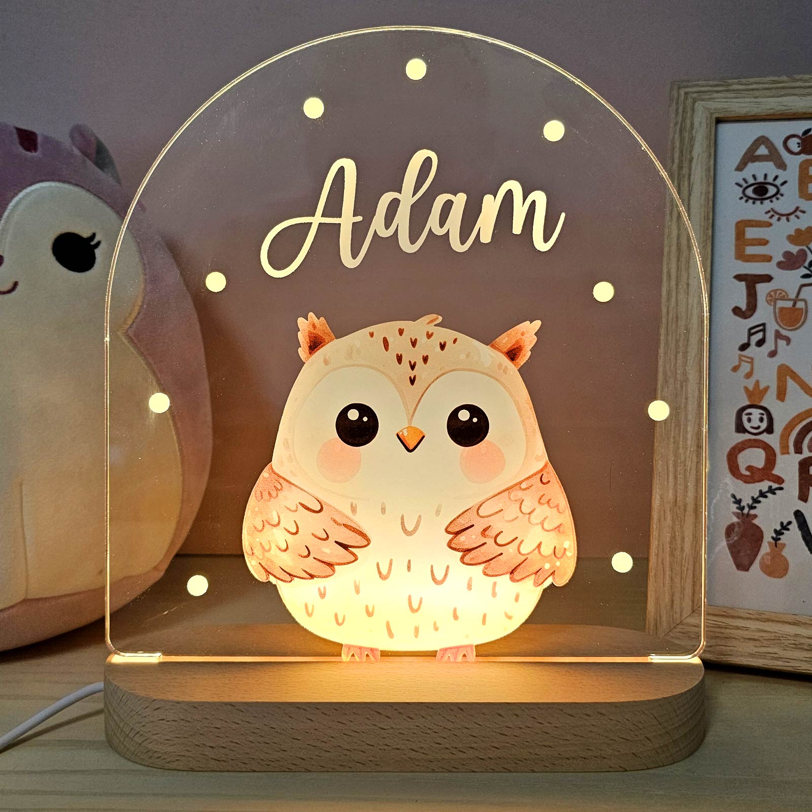 Personalized Cute Animal LED Night Light