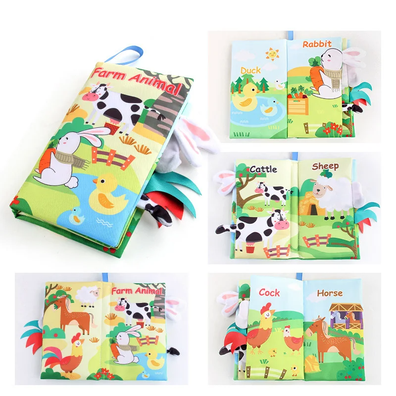 Soft Tail Book™ – Soft tail for fun – Sensory Animals Baby booklet