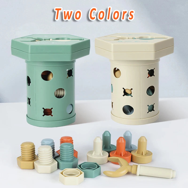 Montessori Sliding and Screwing Magnetic Toy for Creativity and Motor Skills