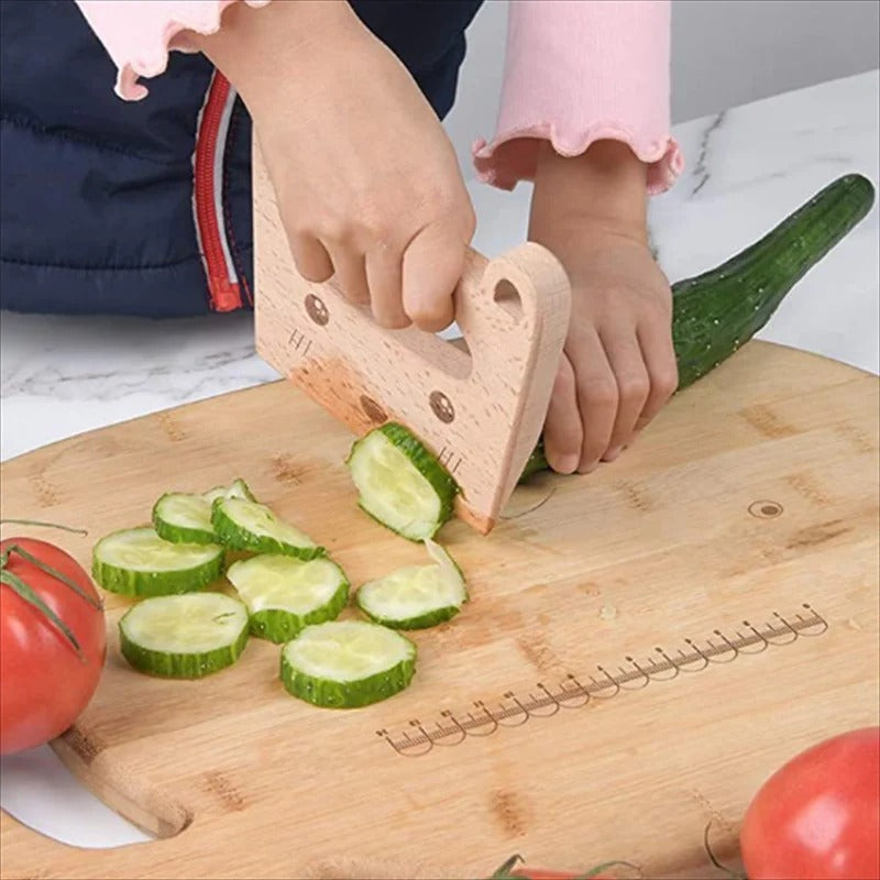 Safe Montessori Wooden Knife for Kids