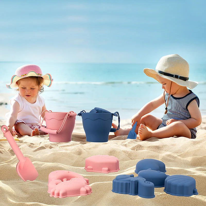 Silicone Beach Set™ - Sand Adventures with Beach Bucket - Silicone Beach Set