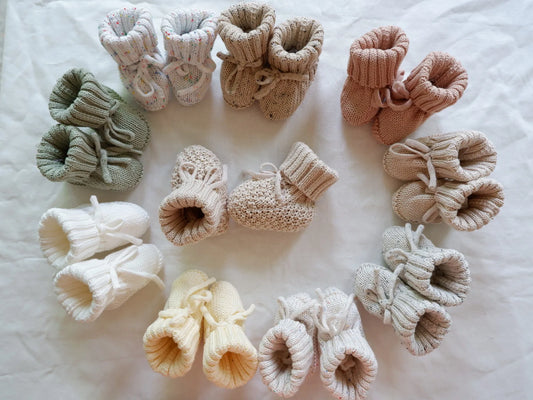 Mini Fashion™ - Warm and Stylish - Knitted Baby Booties