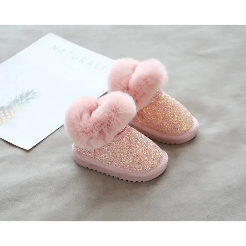 Mini Fashion™ - Warm & Stylish - Sparkly Winter Shoes for Kids