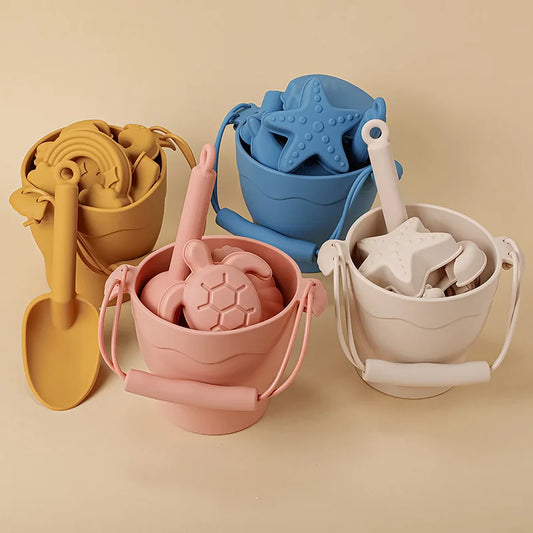 Silicone Beach Set™ - Sand Adventures with Beach Bucket - Silicone Beach Set